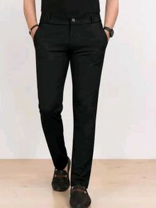 Men's Black Slim Fit Dress Pants