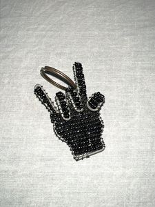 handmade Beaded Hand Keychain