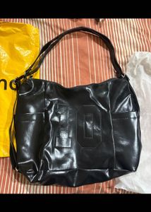 Solid Bucket Shoulder Bag