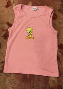 baby pink tank top