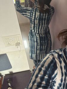 Stylish Indigo Tie-Dye Kurta Set