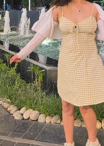 Yellow Gingham Dress