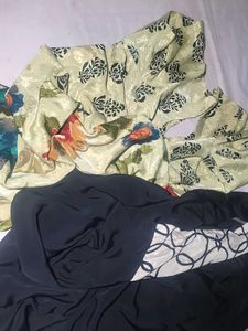 Stylish Floral Print suite silk crep
