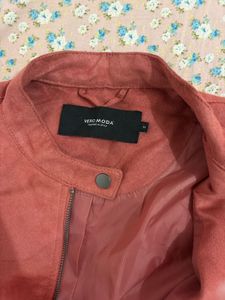 peach  Cropped Jacket