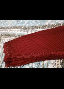 Elegant Red Embroidered Saree