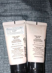 The Face Shop Rice Water Foaming Cleanser combo