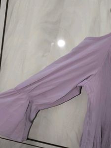 Lavender Cold Shoulder Top