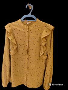 Veromoda Cherry Print Brown Colour Casual Shirt