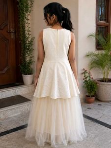 Elegant White Tulle Dress for Girls