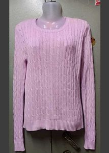 Lavender Knit Pullover Sweater