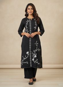 Laks*ita Black printed Kurta