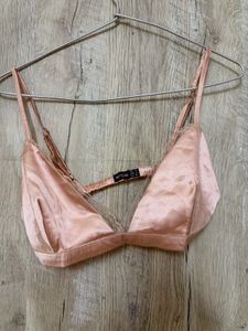 Satin Pajama Set with Lace Trim