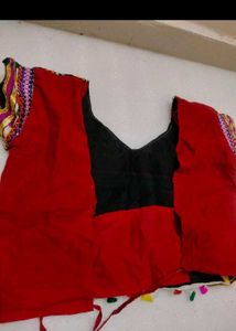 Vibrant Red Embroidered Lehenga Choli Set