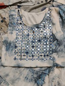 Embellished Tie-Dye three piece Set