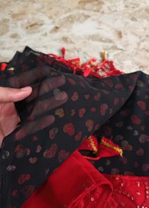 Elegant Saree with Embellished Blouse
