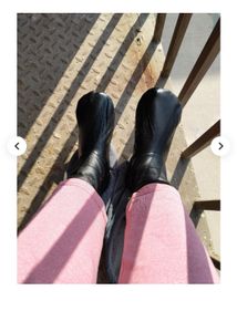 Beautiful Leather Look Socks