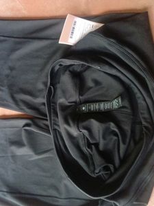 High Waisted Flared Black Pants