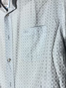 Men's Light Blue Printed Shirt
