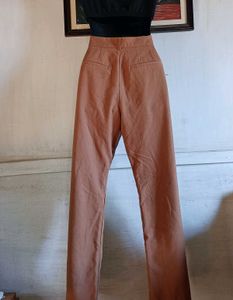Brown Wide Leg Trousers