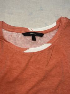 Vero-Moda Coral Polka Dot Top