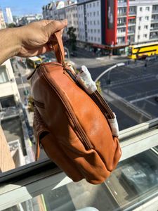 Stylish Brown Leather Backpack