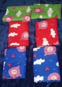 Cute Bear Face Cloths - Set of 6