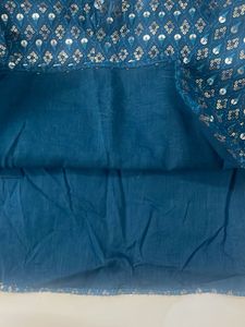 Sequin Embellished Teal kurta