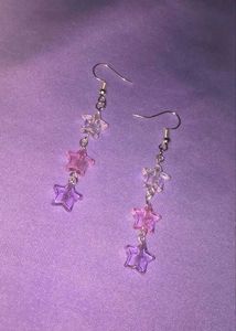 COMBO : Star Charm Dangle Earrings ( 2 Pairs)
