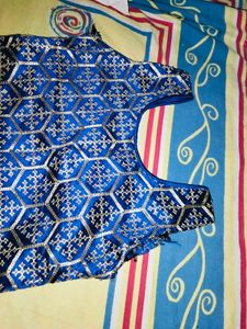 Royal Blue Embroidered kurta