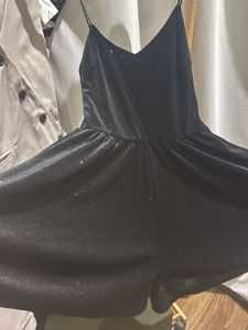 H&amp;M Little Black Slip Romper Dress