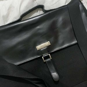 Sleek Black Laptop Briefcase Bag