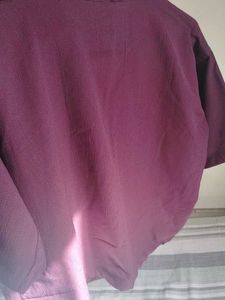 Stylish Purple Button-Up Shirt