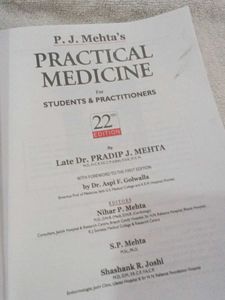 P. J. Mehta's Practical Medicine 22nd Edition