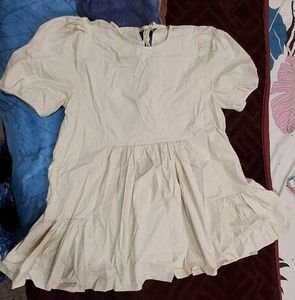 Chic Beige Lace-Up Back Mini Dress
