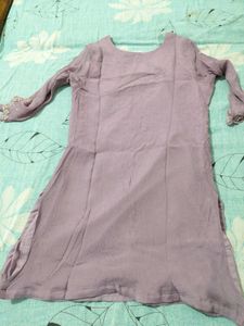 Beautiful Embellished Lavender Kurta with sharara