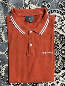 H&M Rust Polo T- Shirt