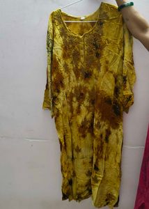 Boho Tie-Dye Embroidered Kurta