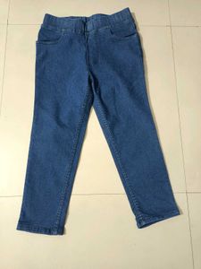 Denim Capri For Skinny Girls Size 26 To 28