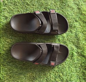 Black Adjustable Strap Sandals