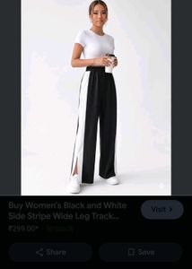 Women's Black Flared Pants and top