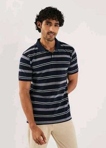 FRATINI Striped Polo T-Shirt