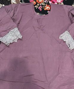 Elegant Sequined Kurta Set with Pants