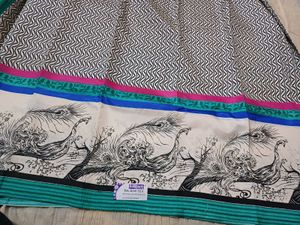 💥🆕️ Beautiful Malbari Silk Printed Saree