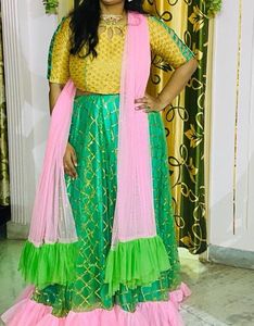 Bridal lehenga customized
