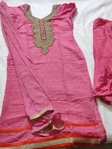 Pink Embroidered Salwar Suit