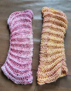 Knitted Scarves Set