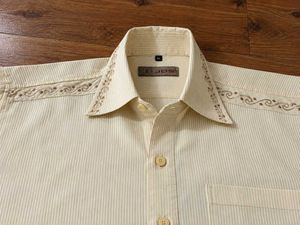 JDS Vintage-Style Boxy Fit Striped Shirt