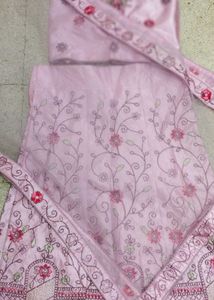 Pink Embroidered Lehenga Choli Set