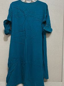 Teal Button-Down Tunic