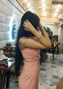 New Elegant Pink Ruched Maxi Dress